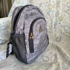 Adidas Gray Backpack with Gold Logo